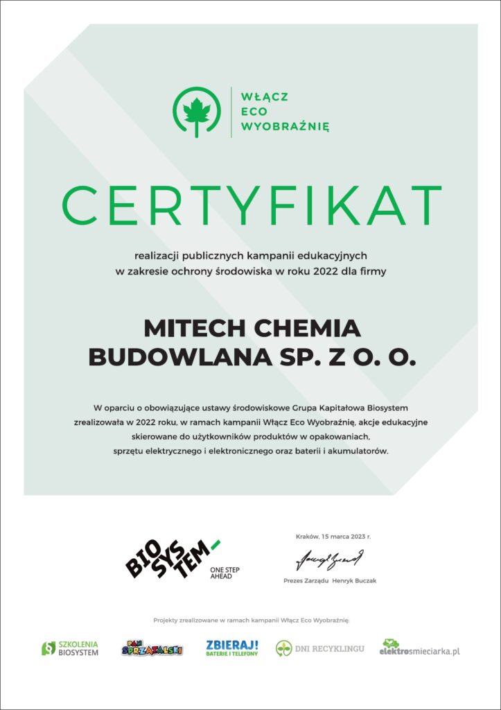 Certyfikat realizacji publicznych kampanii